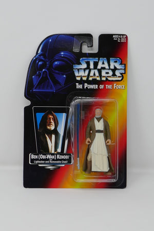 Kenner 1995 Star Wars Power of the Force Red Card Ben Obi Wan Action Figure