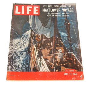 Life Magazine June 17, 1957 Exclusive Mayflower Voyage