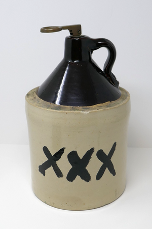 Antique XXX Triple X Stoneware Moonshine Whiskey Crock Jug