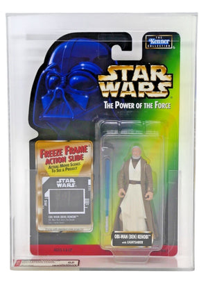 Kenner 1997 Star Wars POTF2 Freeze Frame Obi Wan Kenobi Action Figure AFA 85 NM+