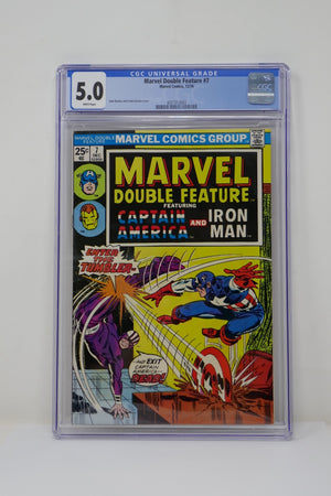 Marvel 1974 Marvel Double Feature #7 CGC 5.0 - Captain America & Iron Man