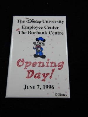 Disney University Opening Day 1996 Promo Pin Button RARE