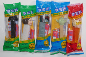 Pez Candy Dispenser Star Wars Lot Skywalker Boba Fett Darth Vader Leia Yoda