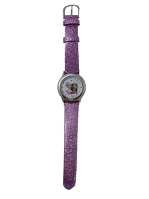Disney Frozen "Strong Heart Strong Bond" Anna Elsa Stainless Steel Purple Watch