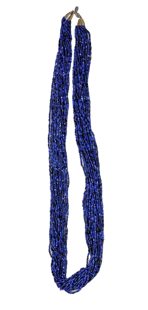 Nolan Miller 36" Multi Strand Blue Bead Necklace