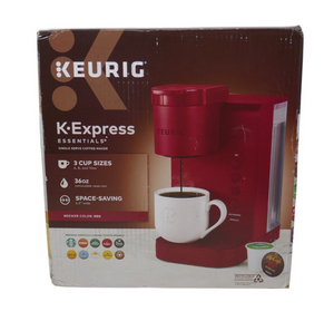 Keurig K Express Essentials Single Cup K Cup Pods Coffee Maker Red NEW