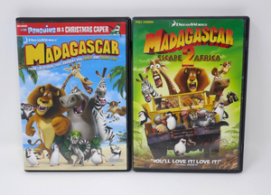 Madagascar & Madagascar Escape 2 Africa (2 DVD Movies, 2005 & 2009)