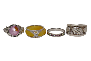 925 Sterling Silver Ring Lot Size 6-8.5