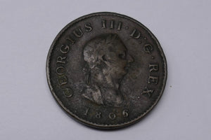 United Kingdom 1806 Great Britain George III One Penny Copper Coin