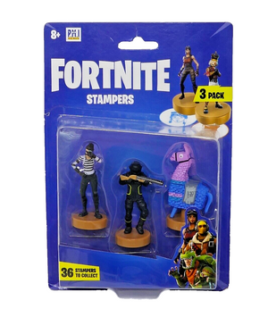 Fortnite Character Stampers ~ Rapscallion, Dark Voyager & Loot Llama NEW