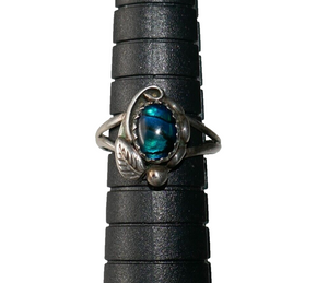 Silver Cloud SC Sterling Silver Labradorite Ring Size 3.25