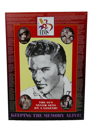 Elvis Presley Keeping the Memory Alive Metal Tin Sign Picture Wall Decor
