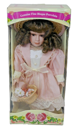 Silk Road Gifts Inc Genuine Fine Bisque Porcelain 12" Doll