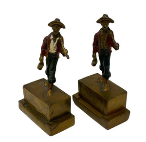 Mark Twain Tom Sawyer Miss River Boat Bronze Statue Bookends