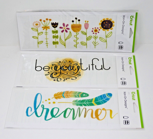 Cricut Iron-On Designs Lot - SEALED