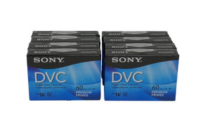 Sony DVC Digital Video Cassette Mini DV 60 Min Premium Tapes DVM60PRR Lot NEW