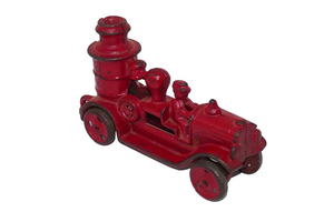 Iron Art JM 213 Cast Iron Red Fire Engine Truck Pumper