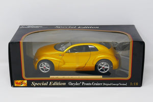 Maisto Chrysler Pronto Cruizer Concept Gold Yellow 1:18 Diecast Car NIB