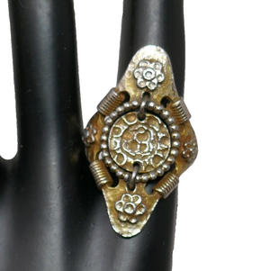 Coro Adjustable Hammered Ring Size 6.25
