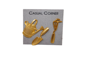 Casual Corner JJ Signed Garden Theme Pin Set