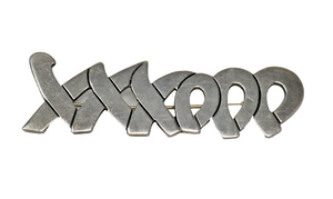 Mexican TS 01 Silver XO Love Kisses Brooch Pin