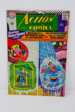 Action Comics DC Superman Brainiac Supergirl #339 (July 1966)