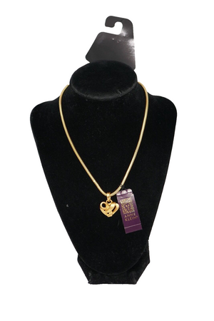 Anne Klein Gold Tone 16.5" Necklace with Heart Pendant