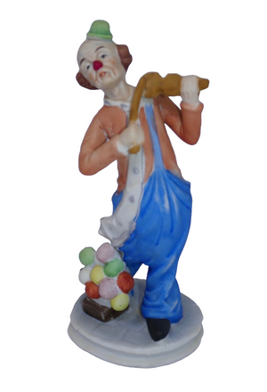 Jasco 7" Violin Playing Sad Hobo Clown Figurine