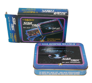 Enesco Star Trek The Next Generation Playing Cards with Tin Box
