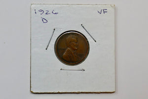 U.S Mint 1926-D Lincoln Wheat Ear Cent 1C Penny Bronze Coin