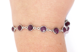 925 Sterling Silver Gemstone Bracelet
