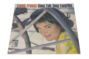 MGM Connie Francis Sings Folk Song Favorites 12" LP Vinyl Record