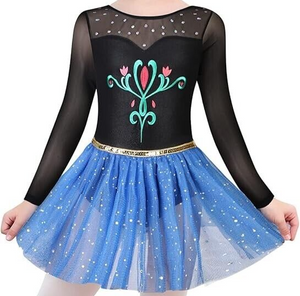 Ballet Leotard with Sparkly Tutu Skirt for Girls Dance Gymnastics Toddlers