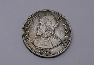U.S Mint 1904 Panama 10 Centésimos 10 Cents Silver Coin