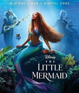 The Little Mermaid with Slipcover (Blu-ray + DVD, 2023)