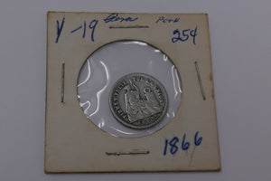 Peru 1866 Seated Liberty Un Dino 1 Dinero Silver Coin