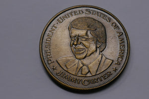 Vintage President Jimmy Carter Commemorative Bronze Medal