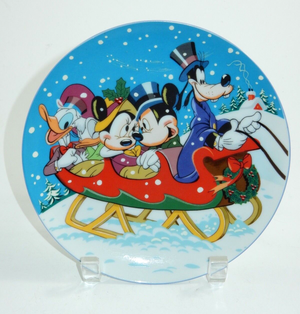Schmid Disney 1988 Collectors Warm Winter Ride Annual Plate #5112