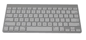 Apple A1314 Bluetooth Wireless Keyboard - Silver WORKS