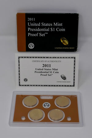 U.S Mint 2011 Presidential $1 Coin Proof Set with OGP & COA