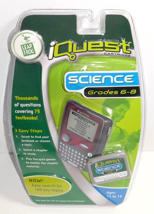Leap Frog iQuest Cartridge ~ Science Grade 6-8 SEALED