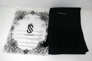 ALSOJOS Large Winter Black Cashmere Scarf