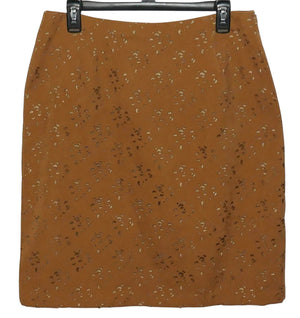 Coldwater Creek Laser Cut Faux Suede Skirt Size 12 NWT