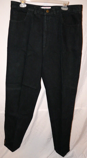 Palmettos Denim Black Jeans Vintage Mom Jeans Ankle Zip Size 34