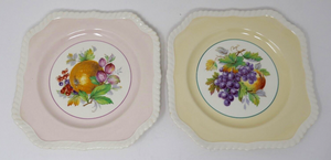 Johnson Brothers England California Multi Fruit Square Salad Plates