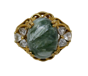 Karis GdB Seraphinite Cubic Zirconia Ring Size 7.5