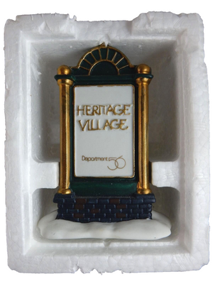 Department 56 Christmas Heritage Village Marquee Sign #9953-8 w/Box