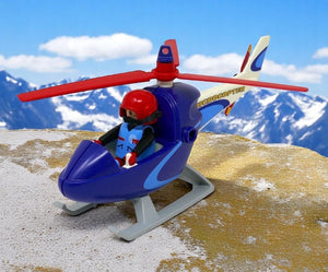 Playmobil Racing Press Microcopter Helicopter 4423