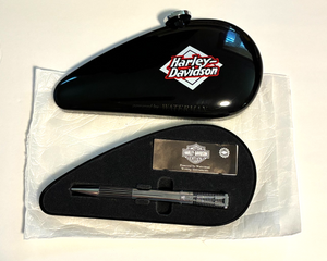 Waterman Harley Davidson Vintage Horizon Chrome Ballpoint Pen w/ Gas Tank Case