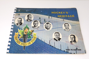 Hockey's Heritage Hockey Hall Of Fame Book 1975-76 Edition RARE